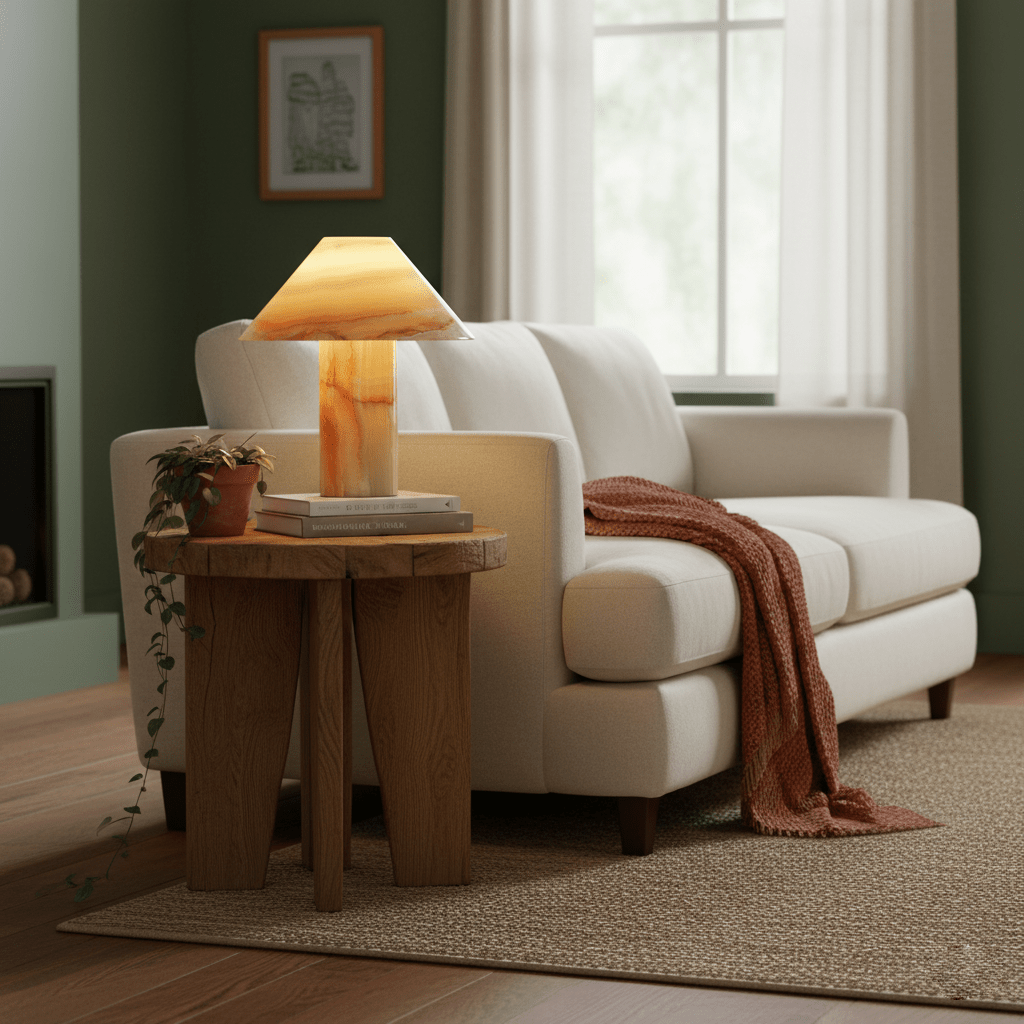 Onyx Cone Table Lamp