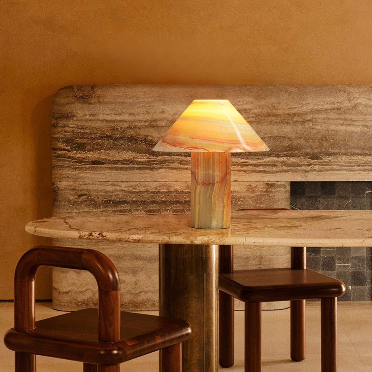 Onyx Cone Table Lamp