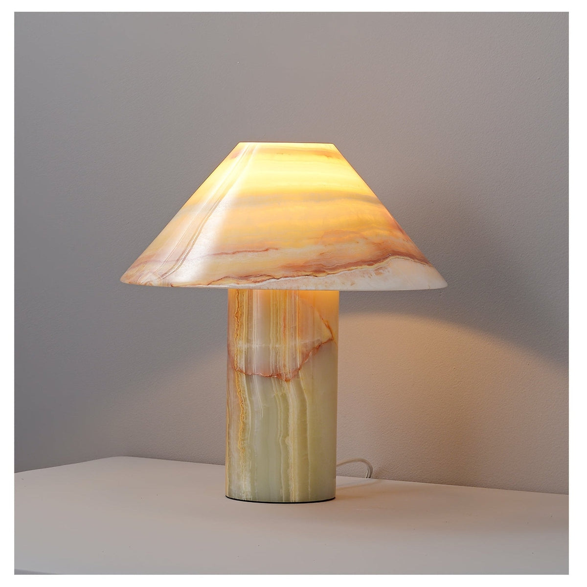 Onyx Cone Table Lamp