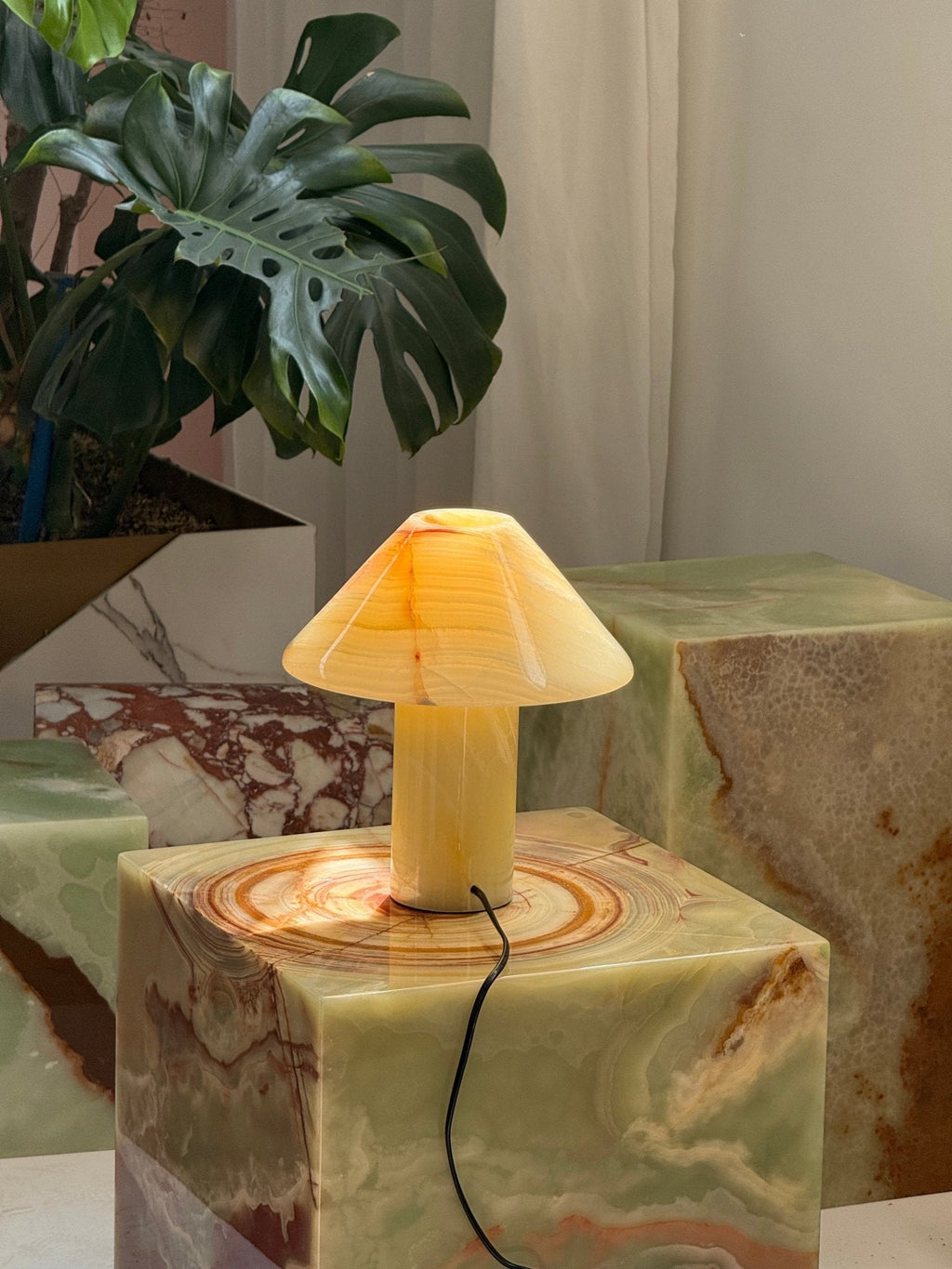 Onyx Cone Table Lamp