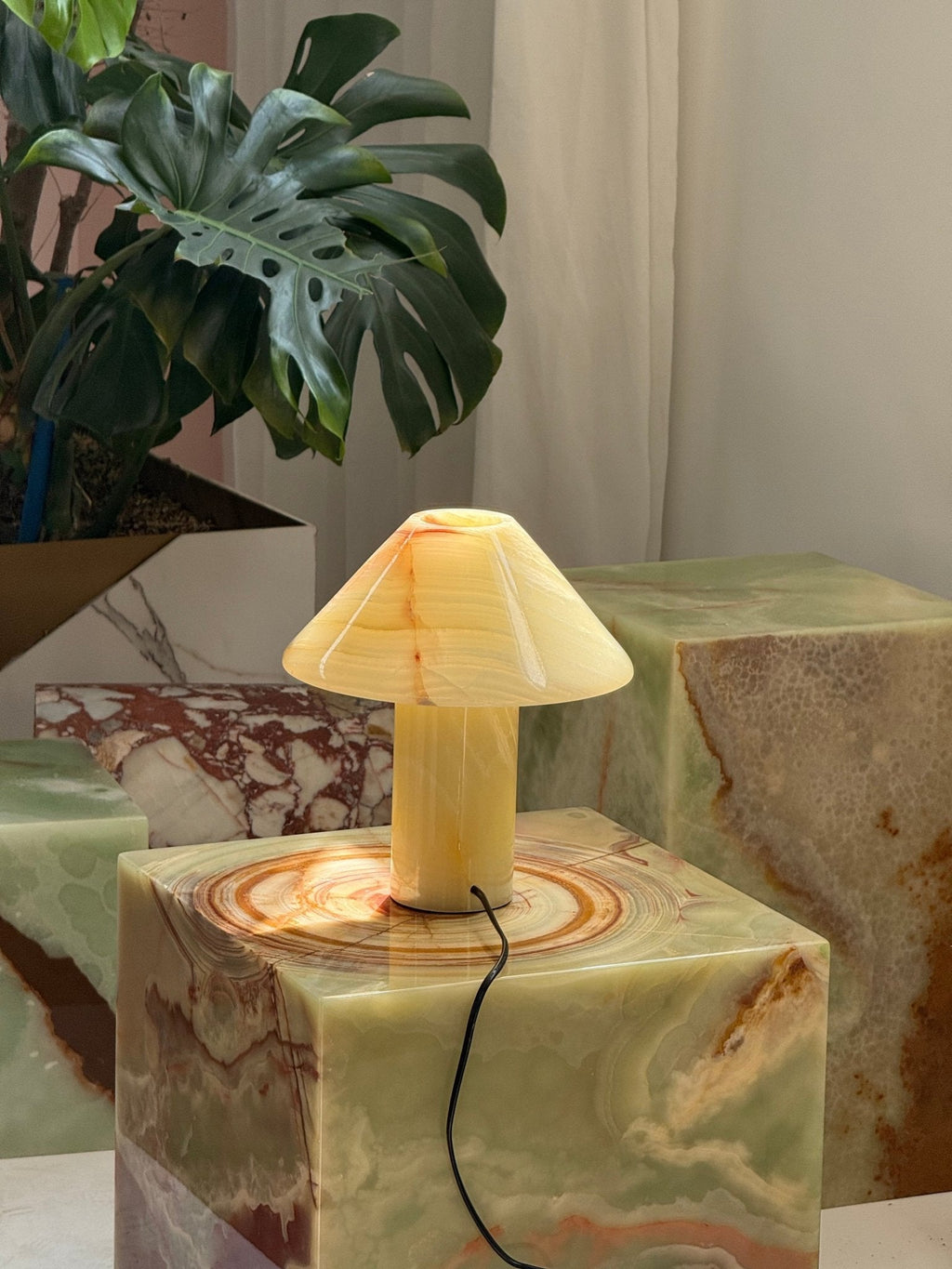 Onyx Cone Table Lamp