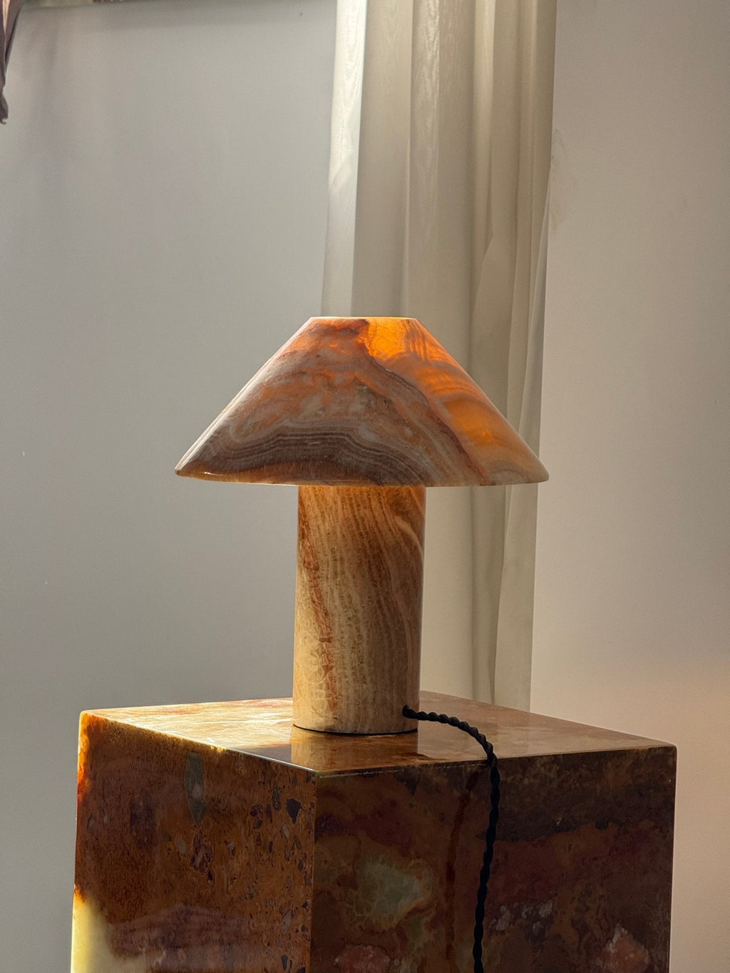 Onyx Cone Table Lamp