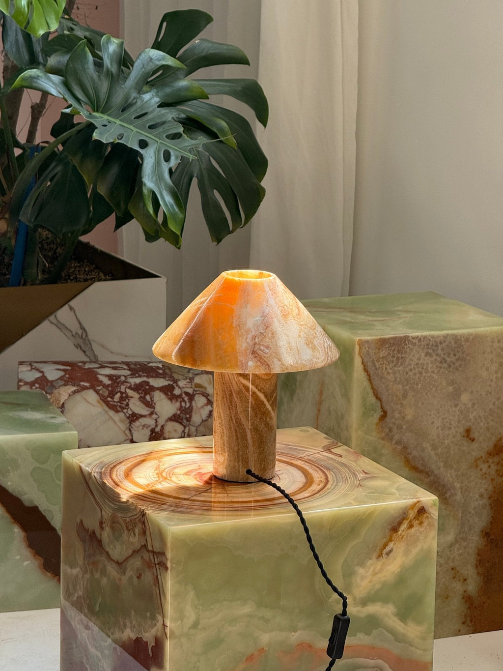 Onyx Cone Table Lamp