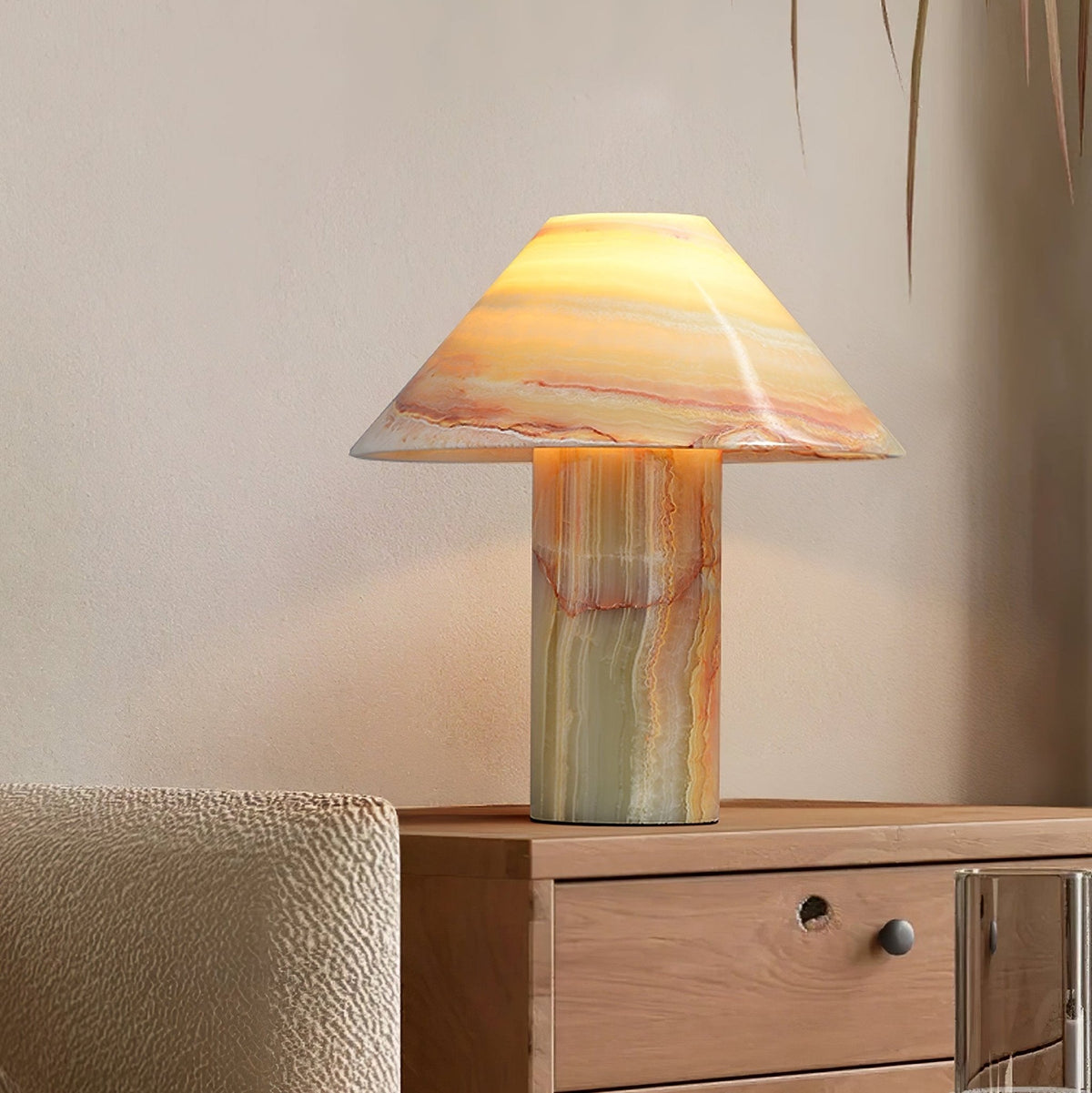 Onyx Cone Table Lamp