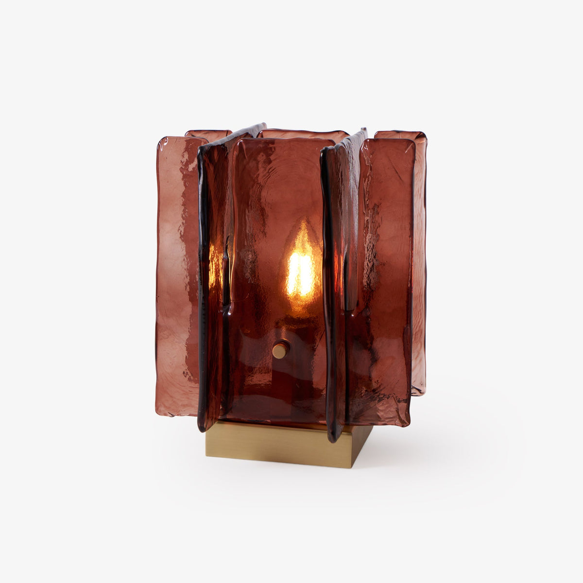 Amber Building Block Table Lamp