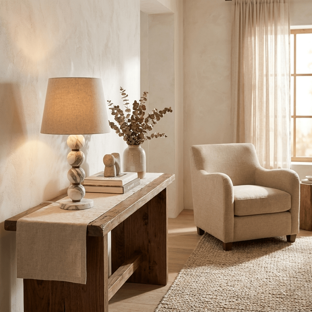 Marble Sphere Table Lamp