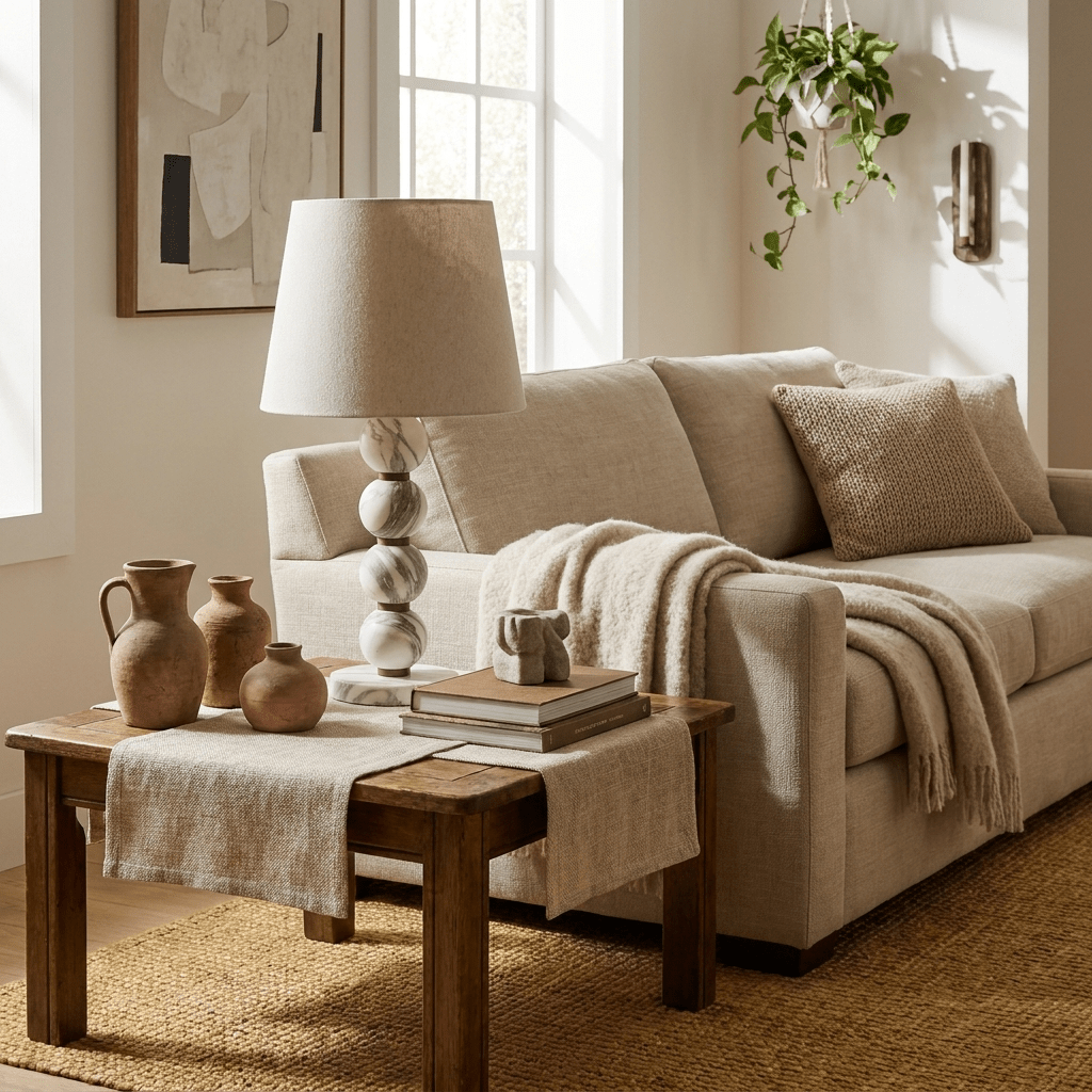 Marble Sphere Table Lamp