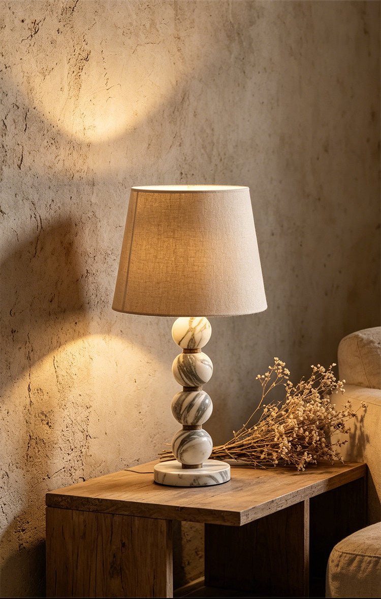 Marble Sphere Table Lamp