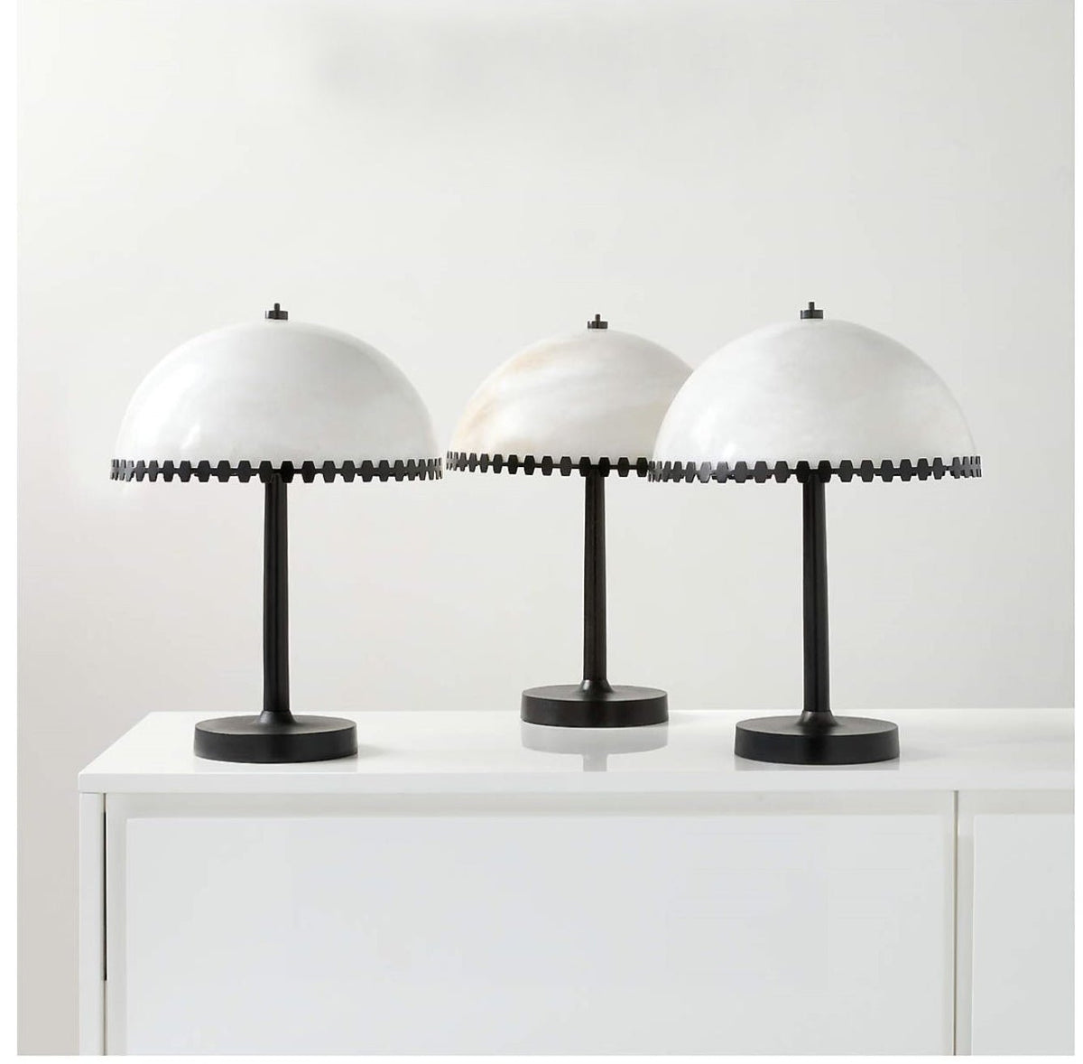 Lunarra Dome Alabaster Table Lamp