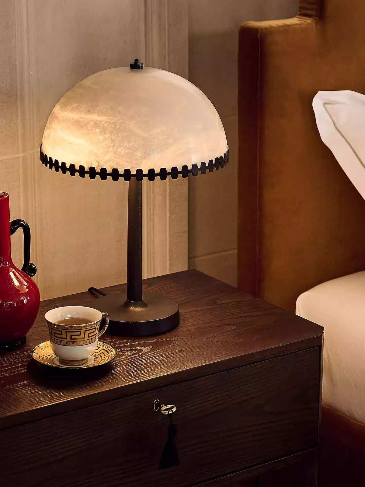 Lunarra Dome Alabaster Table Lamp