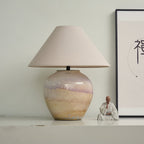 Gradient Hued Ceramic Jar Table Lamp