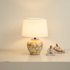 Blazing Blossom Ceramic Table Lamp