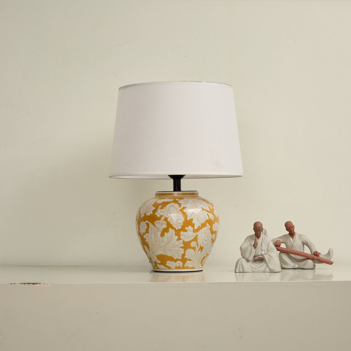 Blazing Blossom Ceramic Table Lamp