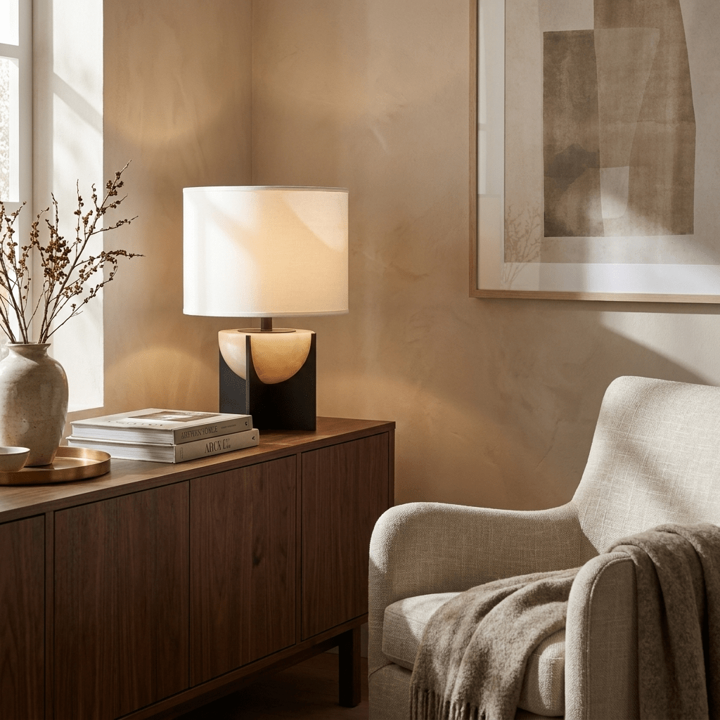 Axis Alabaster Table Lamp