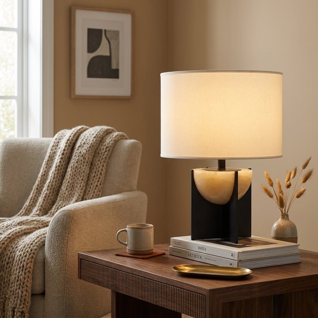 Axis Alabaster Table Lamp