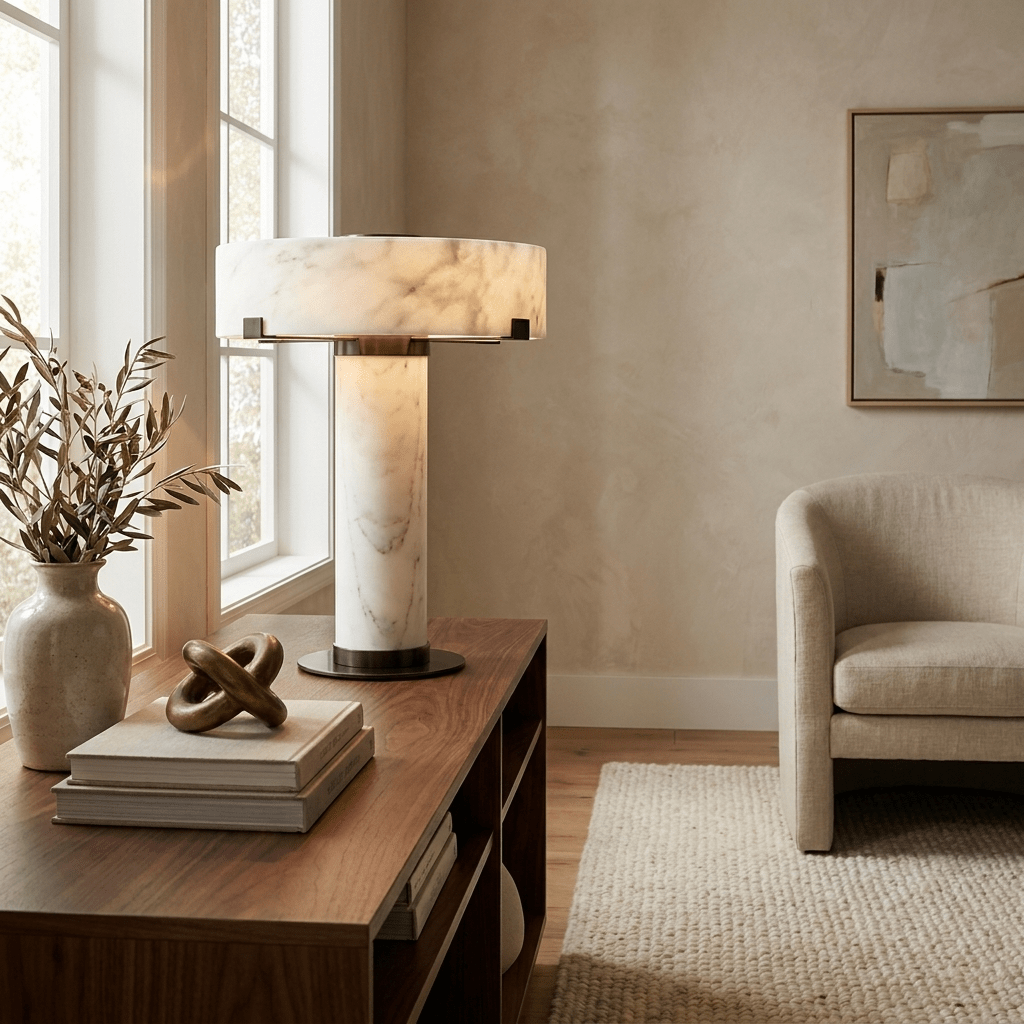 Calix Alabaster Table Lamp