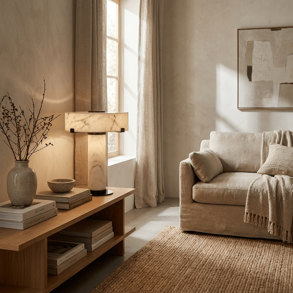 Calix Alabaster Table Lamp