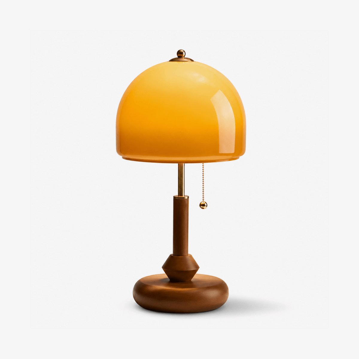 Dome Wooden Table Lamp