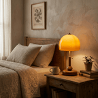 Dome Wooden Table Lamp