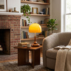 Dome Wooden Table Lamp