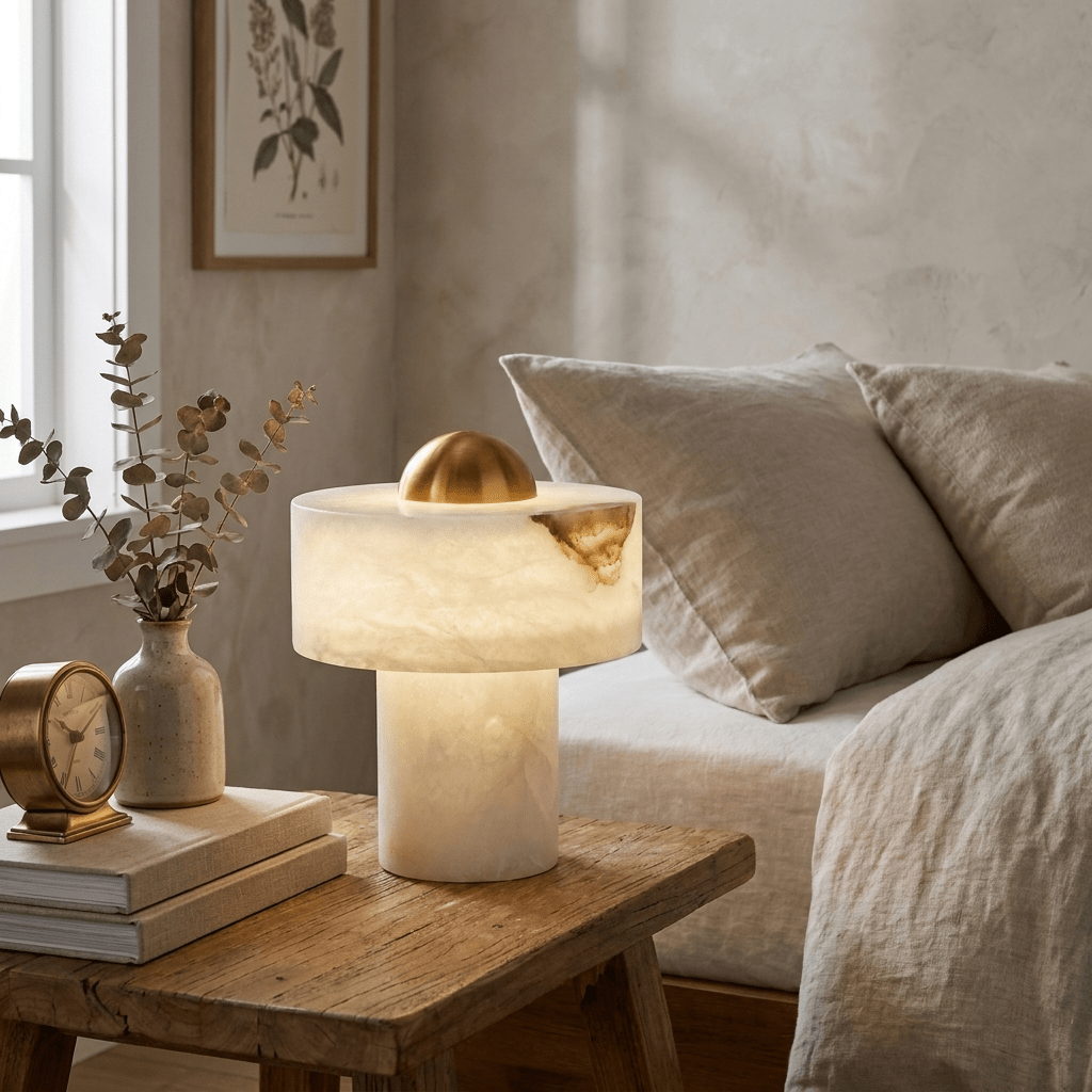 Dome Alabaster Table Lamp