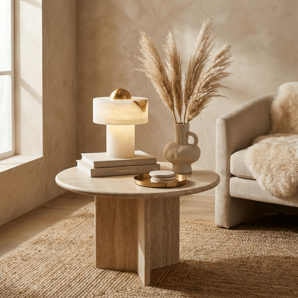Dome Alabaster Table Lamp