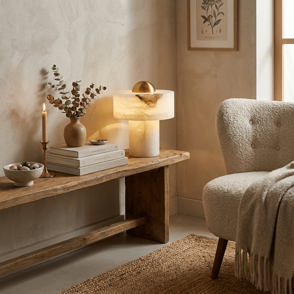 Dome Alabaster Table Lamp