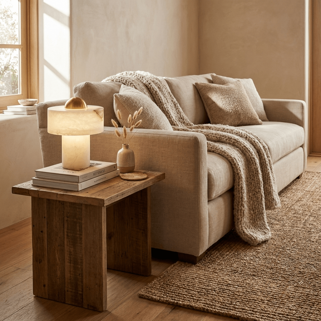 Dome Alabaster Table Lamp