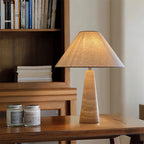 Travertine Column Table Lamp