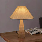 Travertine Column Table Lamp