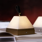 Luma Cube Alabaster Portable Lamp