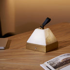 Luma Cube Alabaster Portable Lamp
