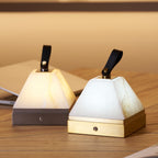 Luma Cube Alabaster Portable Lamp