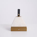 Luma Cube Alabaster Portable Lamp