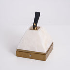 Luma Cube Alabaster Portable Lamp