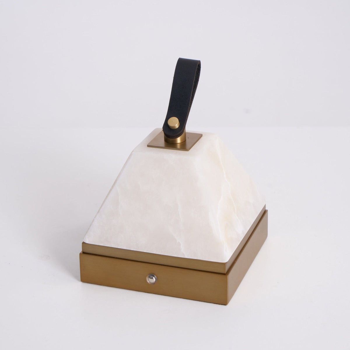Luma Cube Alabaster Portable Lamp