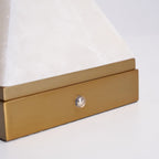 Luma Cube Alabaster Portable Lamp