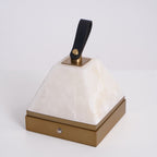 Luma Cube Alabaster Portable Lamp