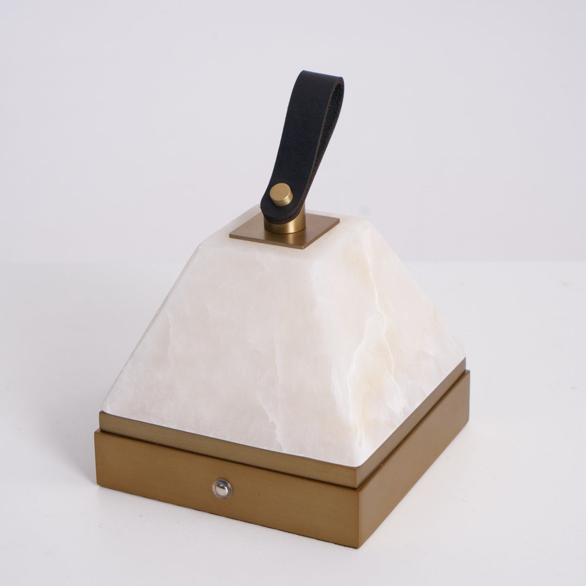 Luma Cube Alabaster Portable Lamp