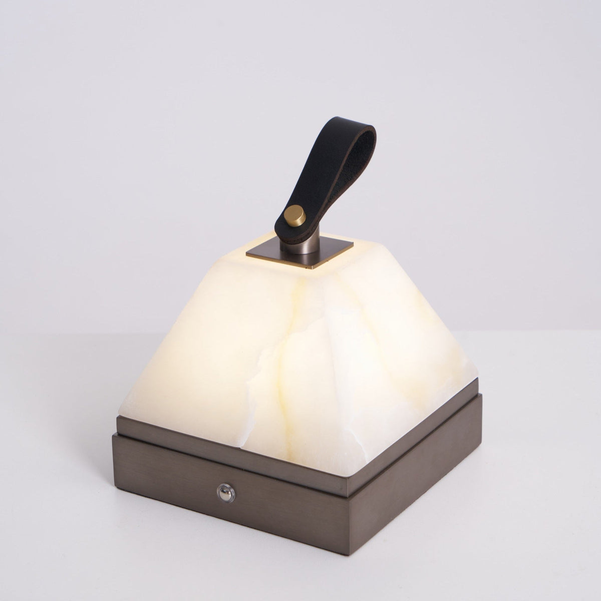 Luma Cube Alabaster Portable Lamp
