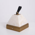 Luma Cube Alabaster Portable Lamp