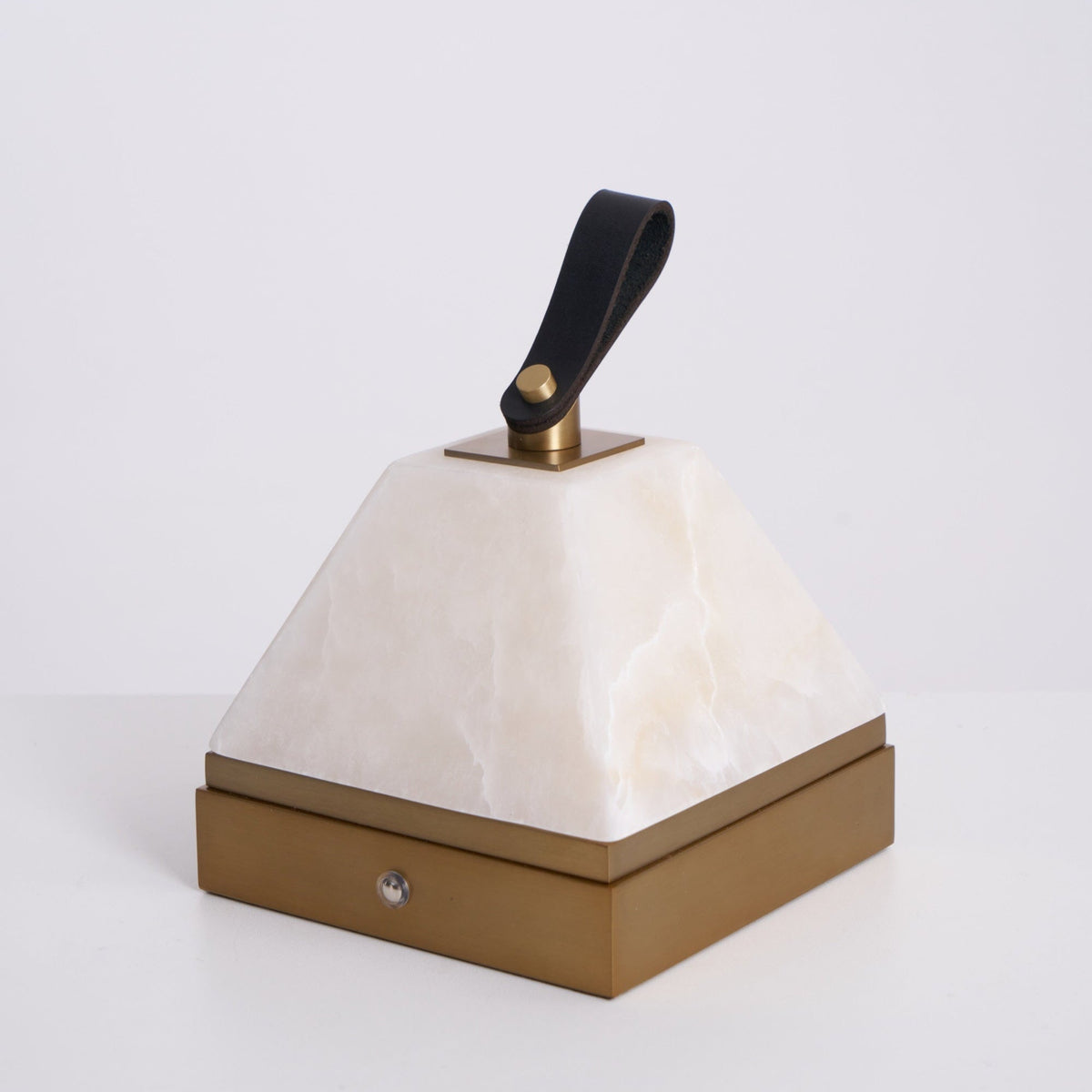 Luma Cube Alabaster Portable Lamp