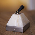 Luma Cube Alabaster Portable Lamp