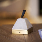 Luma Cube Alabaster Portable Lamp