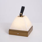 Luma Cube Alabaster Portable Lamp