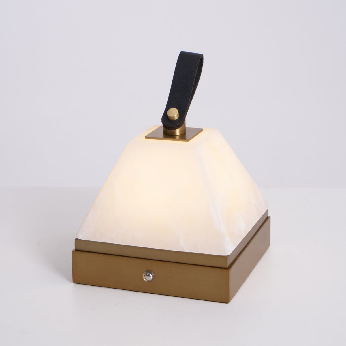 Luma Cube Alabaster Portable Lamp