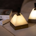 Luma Cube Alabaster Portable Lamp