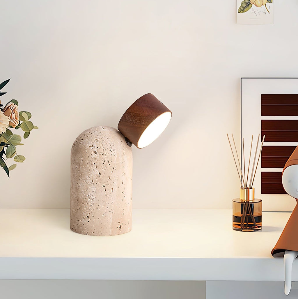 Capsule Stone Table Lamp
