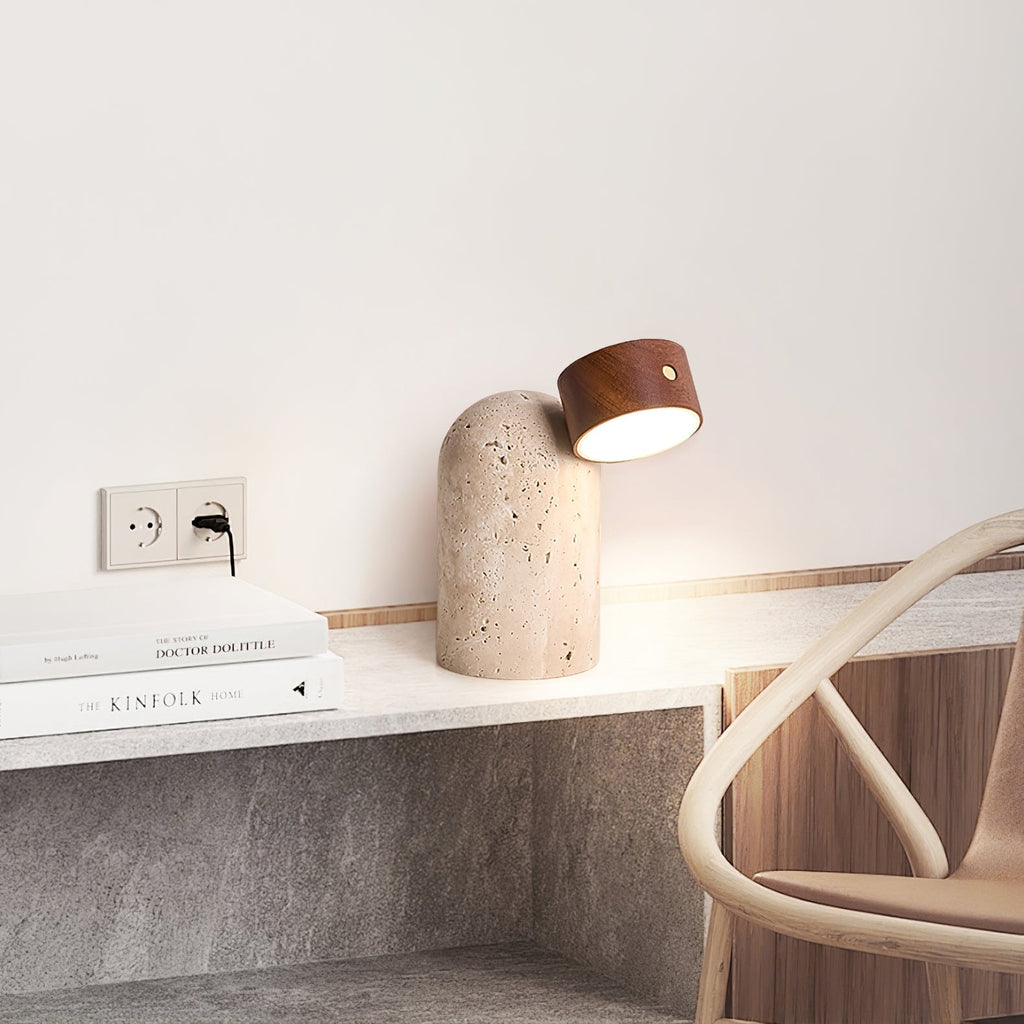 Capsule Stone Table Lamp