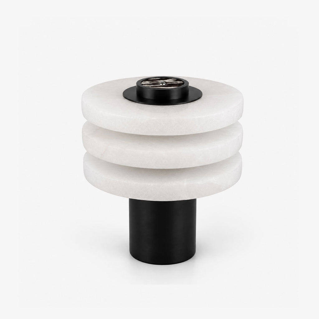 Tiered Obelisk Alabaster Table Lamp